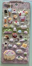 ずっといっしょシール にゃんにゃんにゃんこ（SE78508）展示写真の切り出し